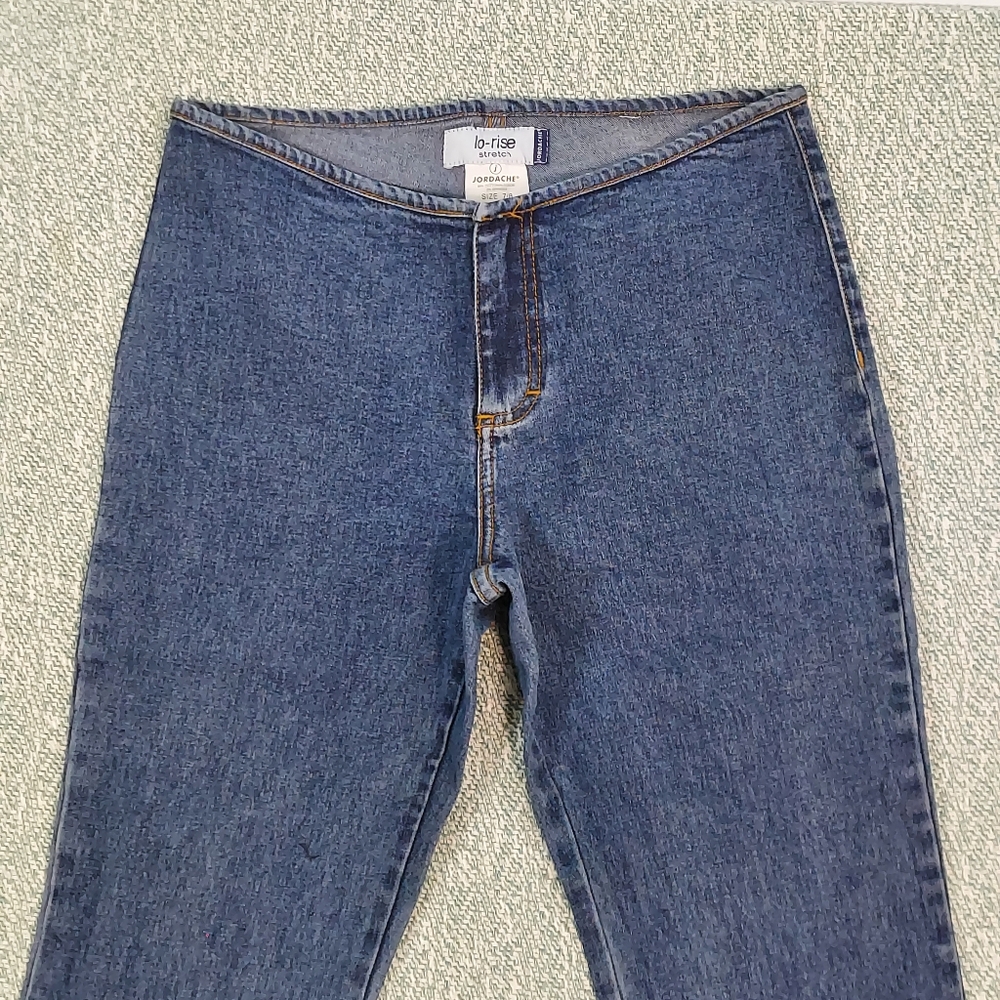 Vintage Jordache Flared Jeans With Decorative Stiching. - Picture 5 of 10